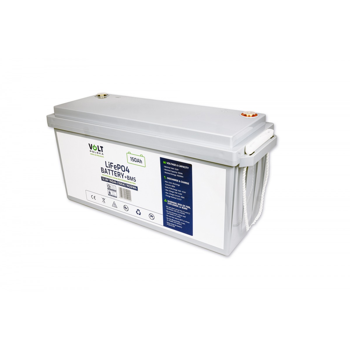 AKUMULATOR LiFePO4 12,8V 150Ah (100A) + BMS BEZOBSŁUGOWY - obrazek 5