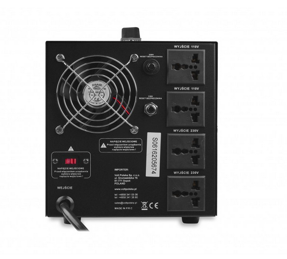 VP 3000 230VAC/110VAC KONWERTER NAPIĘCIA - obrazek 3