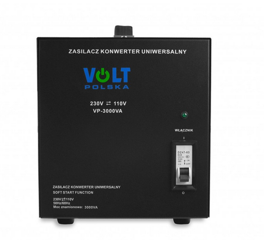 VP 3000 230VAC/110VAC KONWERTER NAPIĘCIA - obrazek 2